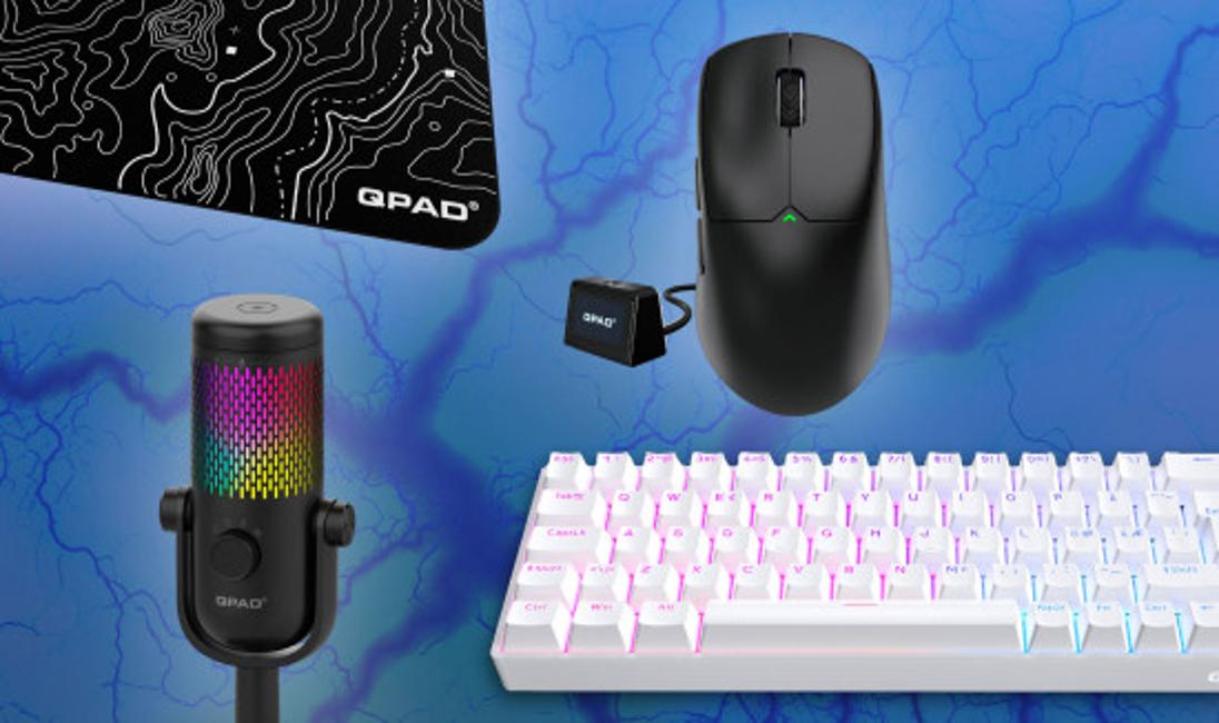 Get Free Qpad Gaming Peripherals: Mouse, Keyboard, Mousepad, and Mic
