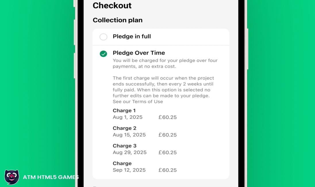 Kickstarter 2025: Pay-Over-Time & New Features
