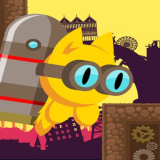 Navigate the skies and avoid obstacles in Flapcat Steampunk!